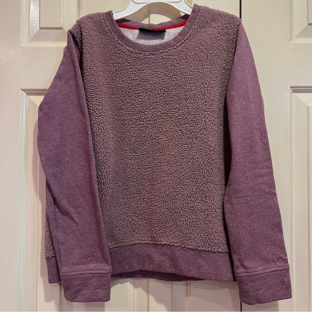 Marmot Sherpa Fleece Sweatshirt Plum Size S